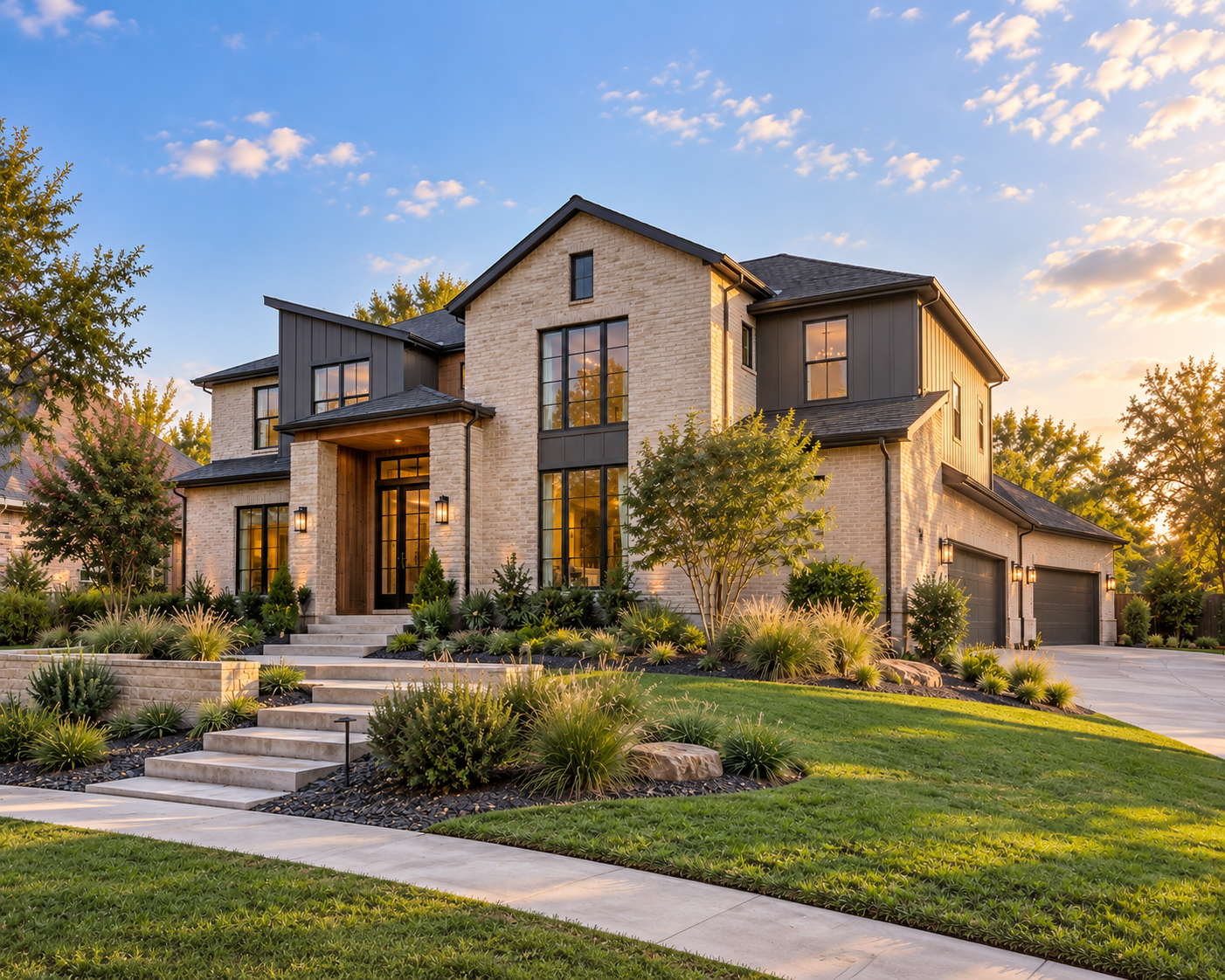 Residential Listing Marketing System represented by a contemporary DFW residence